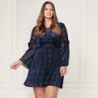 Lc Lauren Conrad Runway Collection Velvet Fit & Flare Dress - Plus Size, Women's, Size: 2xl, Dark Blue