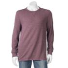 Men's Sonoma Goods For Life&trade; Heathered Thermal Tee, Size: Xxl, Dark Red