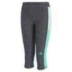 Girls 7-16 Adidas Match Point Melange Capri Leggings, Size: Small, Dark Grey