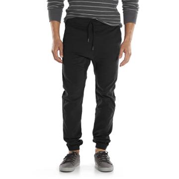 Men's Chor Solid Jogger Pants, Size: Large, Black