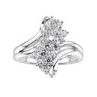 Diamonluxe 1 7/8 Carat T.w. Simulated Diamond Waterfall Ring, Women's, Size: 5, White