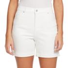Women's Gloria Vanderbilt Amanda Jean Shorts, Size: 14, White