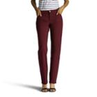Women's Lee Relaxed Fit Straight Leg Jeans, Size: 12 T/l, Dark Red