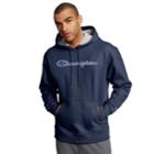 Men's Champion Logo Pull-over Hoodie, Size: Xl, Blue (navy)