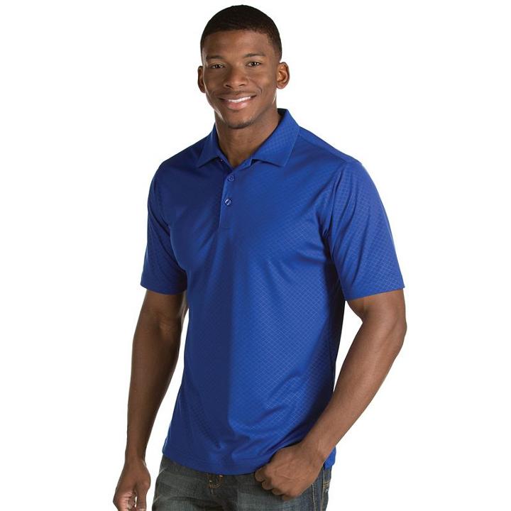 Men's Antigua Inspire Classic-fit Diamond Performance Polo, Size: Large, Purple Oth