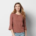 Women's Sonoma Goods For Life&trade; Flared Top, Size: Large, Med Brown
