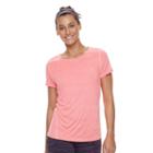 Women's Tek Gear&reg; Performance Base Layer Tee, Size: Small, Brt Pink