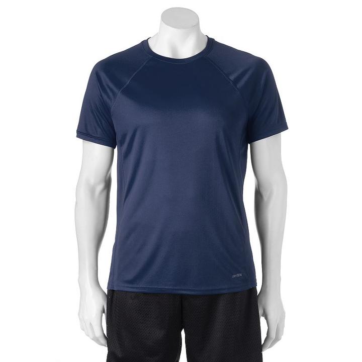 Men's Tek Gear&reg; Crewneck Performance Tee, Size: Small, Blue