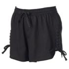 Women's Rock & Republic&reg; Lace-up Soft Shorts, Size: Xs, Black