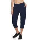 Women's Tek Gear&reg; French Terry Jogger Capri Sweatpants, Size: Xs, Blue (navy)