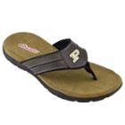 Men's Purdue Boilermakers Pregame Flip-flops, Size: 9, Brown