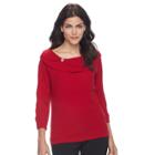 Women's Napa Valley Textured Sweater, Size: Small, Red Other