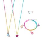 Girls 4-16 My Little Pony Rainbow Dash, Pinkie Pie, Fluttershy & Twilight Sparkle Necklace, Earrings & Bracelet Jewelry Set, Multicolor