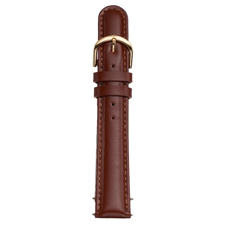 Kreisler Unisex Leather Watch Band - Tx64718bn, Size: 18 Mm, Brown