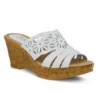 Spring Step Dora Women's Wedge Sandals, Size: 40, White