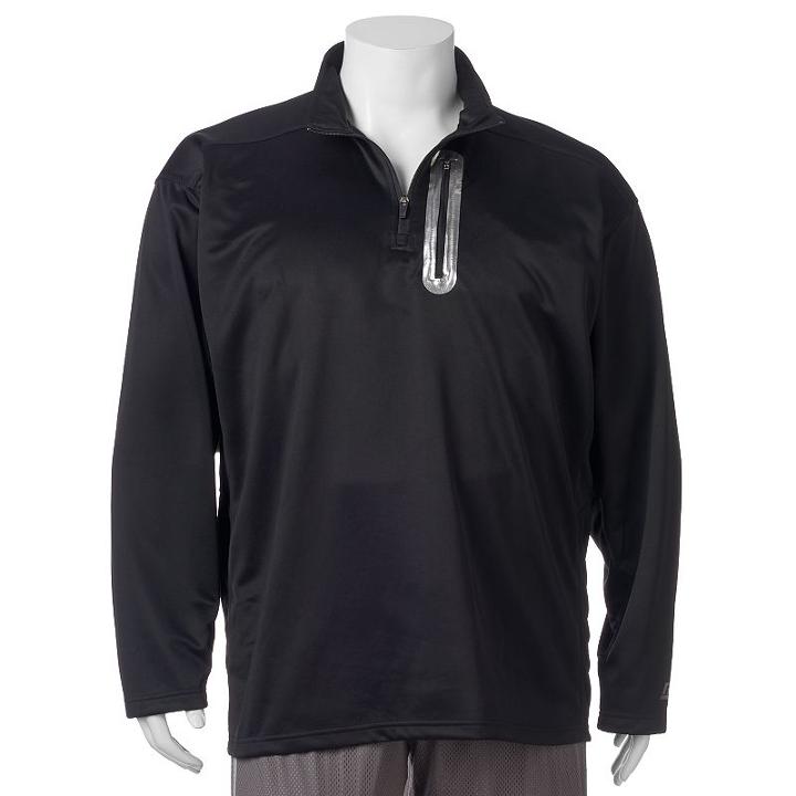 Big & Tall Russell Colorblock Quarter-zip Pullover, Men's, Size: 4xlt, Dark Brown