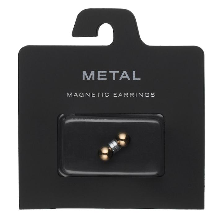 Ball Nickel Free Magnetic Stud Earrings, Women's, Gold