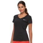 Women's Nike Cool Victory Dri-fit Base Layer Tee, Size: Xl, Grey (charcoal)