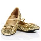 Kids Sparkle Ballerina Costume Shoes, Girl's, Size: 13-1, Gold