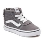 Vans Ward Zip Toddlers' High Top Sneakers, Boy's, Size: 8 T, Dark Grey