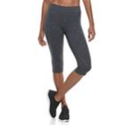 Women's Tek Gear&reg; Skimmer Capri Leggings, Size: Small, Dark Grey