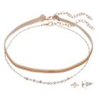 Lc Lauren Conrad Velvet Choker Necklace & Bird Stud Earring Set, Women's, Dark Brown