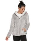 Women's Weathercast Hooded Fleece Jacket, Size: Small, Light Grey