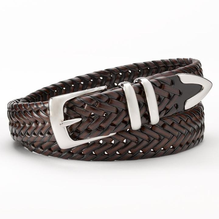 Grand Slam Braided Golf Belt - Men, Size: 44, Brown