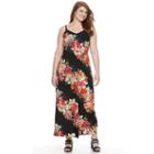Plus Size Suite 7 Floral Maxi Dress, Women's, Size: 18 W, Ovrfl Oth