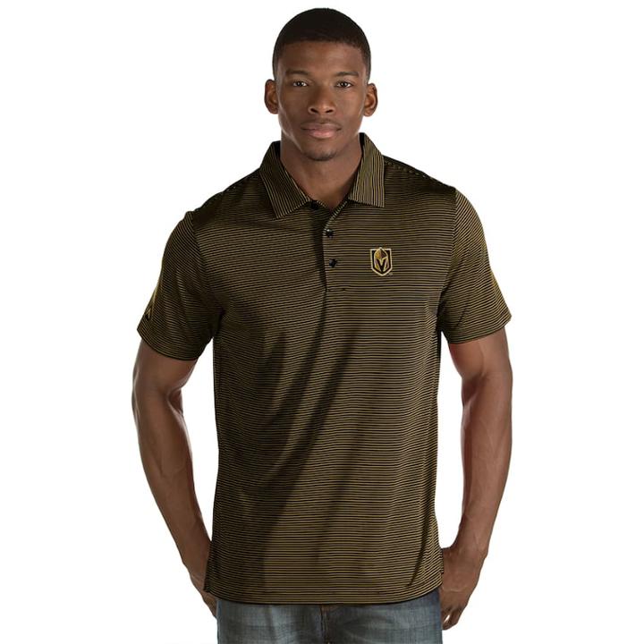Men's Antigua Vegas Golden Knights Quest Polo, Size: Medium, Black