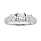 18k White Gold 1-ct. T.w. Igl Certified Round-cut Colorless Diamond 3-stone Ring, Women's, Size: 7.50