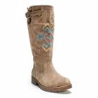 Muk Luks Barbie Mid-calf Women's Boots, Girl's, Size: 6, Med Beige