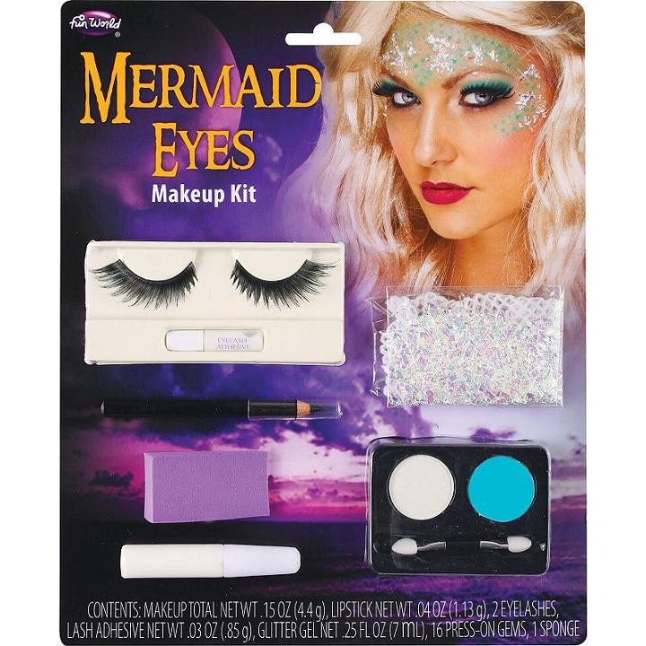 Adult Mermaid Eyes Costume Makeup Kit, Multicolor
