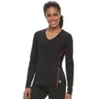 Women's Fila Sport&reg; Basic Reflective Long Sleeve Tee, Size: Medium, Oxford