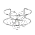 Mudd&reg; Wire Flower Open Cuff Bracelet, Women's, White