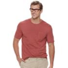 Big & Tall Sonoma Goods For Life&trade; Supersoft Stretch Pocket Crewneck Tee, Men's, Size: 2xb, Drk Orange
