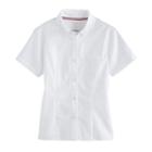Girls 4-20 & Plus Size French Toast Short Sleeve Oxford Shirt, Size: 8, White
