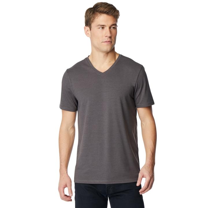 Men's Coolkeep Hyper Stretch Performance V-neck Tee, Size: Regular, Grey
