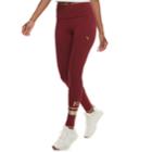 Women's Puma Athletic Logo High-waisted Leggings, Size: Small, Red