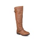 Journee Collection Spokane Women's Knee-high Boots, Girl's, Size: 7.5, Lt Brown