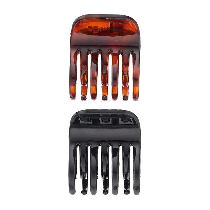 Mudd&reg; Square Claw Hair Clip Set, Women's, Brown