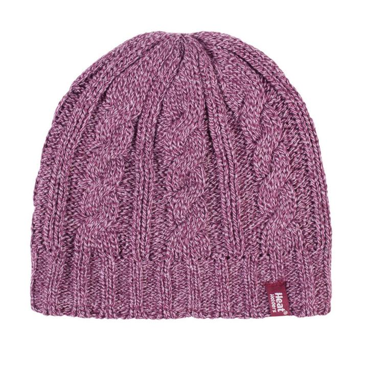 Women's Heat Holders Cable-knit Thermal Beanie, Pink