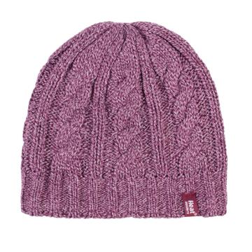 Women's Heat Holders Cable-knit Thermal Beanie, Pink