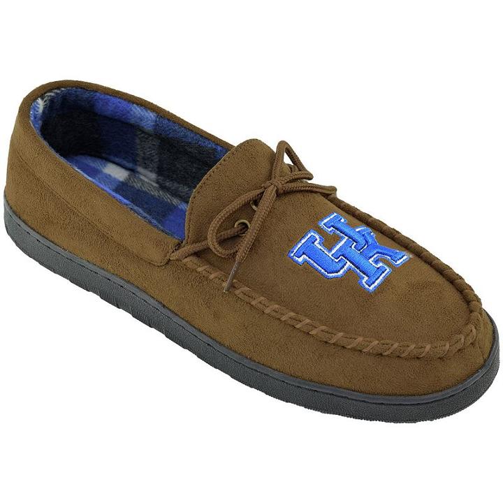 Men's Kentucky Wildcats Microsuede Moccasins, Size: 8, Brown