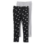 Girls 4-6x Freestyle Revolution 2-pk. Glitter Jeggings, Size: 5, Multi