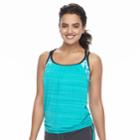 Women's Zeroxposur 2-in-1 Blouson Tankini Top, Size: 10, Blue