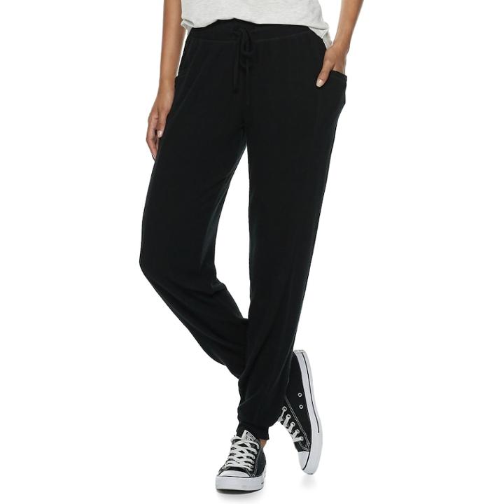 Juniors' So&reg; Low-rise Printed Hatchi Jogger Pants, Teens, Size: Large, Oxford
