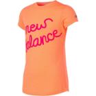 Girls 7-16 New Balance Short Sleeve Athletic Graphic Tee, Size: 7-8, Med Orange