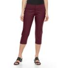 Petite Apt. 9&reg; Torie Modern Fit Capri Dress Pants, Women's, Size: 8 Petite, Red
