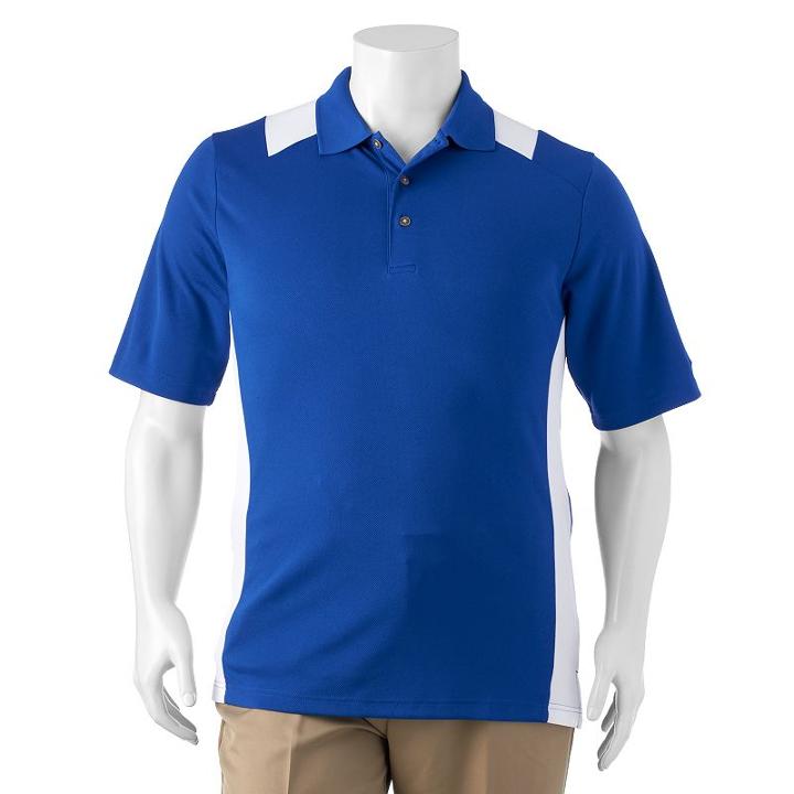 Big & Tall Grand Slam Classic-fit Colorblock Airflow Golf Polo, Men's, Size: 3xb, Blue